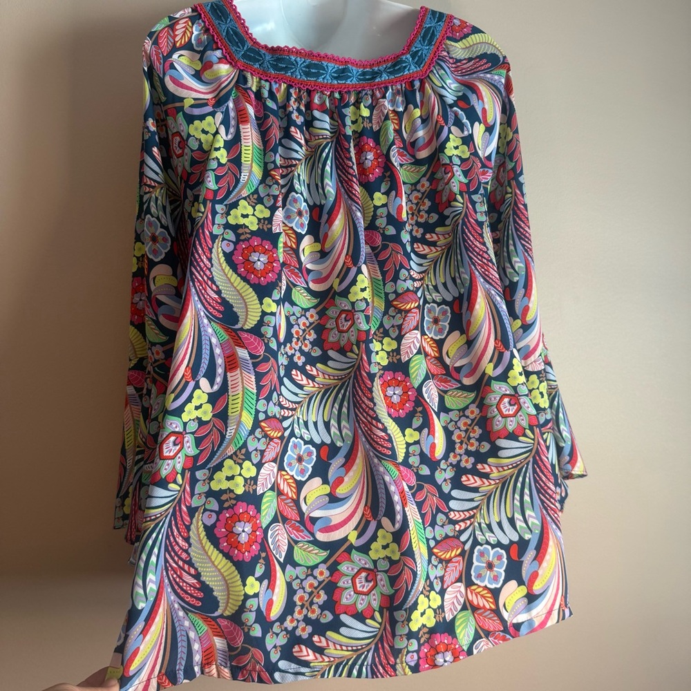 The Pioneer Woman Colorful Floral Blouse - Picture 4 of 10